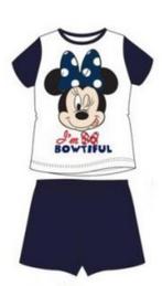 Minnie Mouse Shortama / Pyjama Blauw/Wit - Maat 104 en 116, Kinderen en Baby's, Kinderkleding | Maat 104, Disney, Meisje, Nieuw