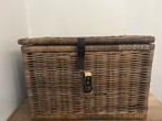 Rieten mand met lederen mand, Ophalen, Zo goed als nieuw