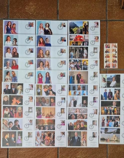 Postzegelenveloppen van de Belgische koninklijke familie, Postzegels en Munten, Postzegels | Europa | UK, Postfris, Ophalen of Verzenden