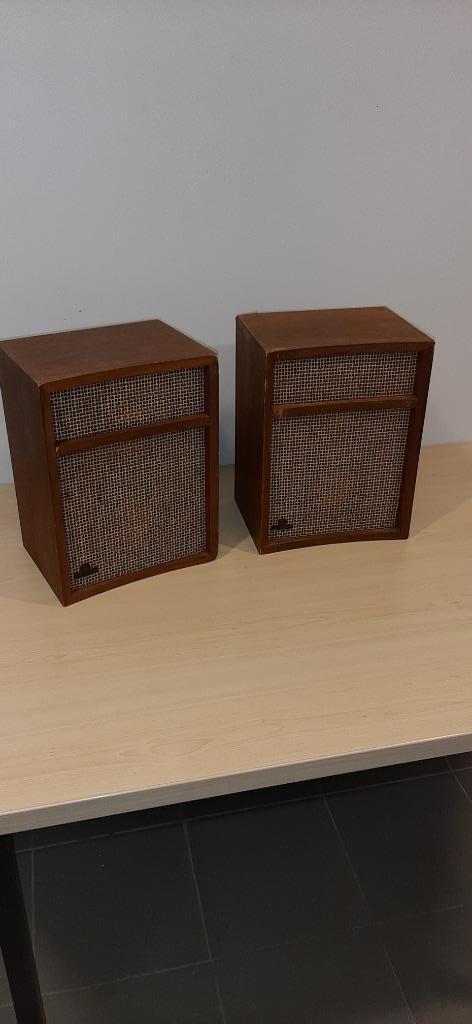 Zeer mooi paar MONARCH SP-42P VINTAGE, Audio, Tv en Foto, Luidsprekerboxen, Gebruikt, Front, Rear of Stereo speakers, Overige merken