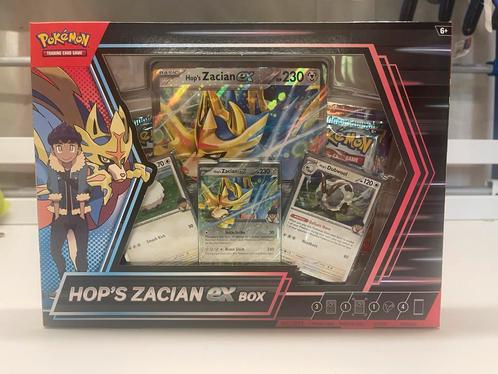 HOP’S ZACIAN EX BOX, Hobby en Vrije tijd, Verzamelkaartspellen | Pokémon, Nieuw, Overige typen, Foil, Ophalen