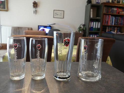 4 Jupiler glazen, 3 verschillende: NIEUW!, Collections, Verres & Petits Verres, Neuf, Verre à bière, Enlèvement ou Envoi