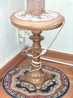 Messing met koper marmeren bijzettafeltje, Antiek en Kunst, Ophalen