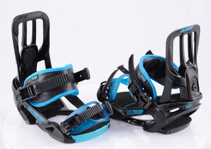 Fixations de snowboard S SALOMON PACT, UNITE, noir/bleu, Sports & Fitness, Snowboard, Utilisé, Fixations, Envoi
