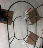 Tafel Linea Ferrea met 4 stoelen, Ophalen, Gebruikt, Glas, Vier personen