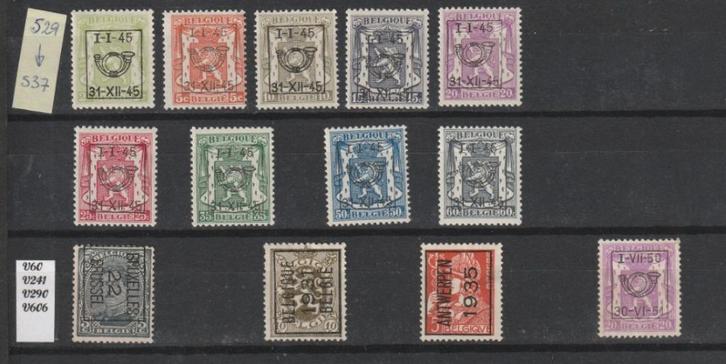 België Voorafgestempelde zegels vanaf 1922, Postzegels en Munten, Postzegels | Europa | België, Gestempeld, Overig, Overig, Met stempel