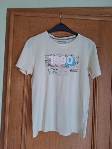 TS jaune clair - Jack&Jones - taille S beschikbaar voor biedingen