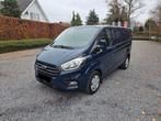 Ford Transit Custom 2020 – Automaat – 2.0 Diesel – 131 pk, Auto's, Stof, Blauw, Diesel, 5 deurs