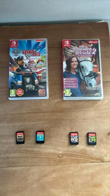 Switch games (mario, luigi, spongebob) beschikbaar voor biedingen