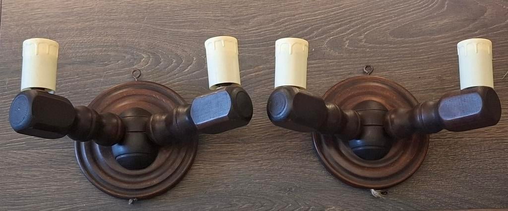 Appliques murales en bois, Enlèvement ou Envoi, Comme neuf, Bois