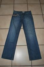 Jeans „Tom Tailor” middenblauw geborduurd recht model T36, Blauw, W28 - W29 (confectie 36), Gedragen, Tom Tailor