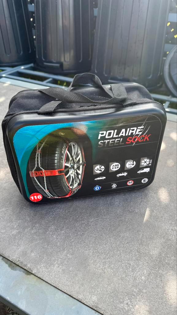 Polaire steel sock - sneeuwkettingen - NOOIT GEBRUIKT, Auto diversen, Sneeuwkettingen, Nieuw, Ophalen