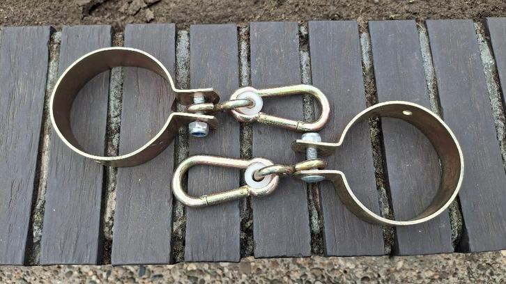 2 NIEUWE Ø10cm zware stevige schommelhaak AAN 1/3 NIEUWPRIJS, Doe-het-zelf en Bouw, IJzerwaren en Bevestigingsmiddelen, Nieuw