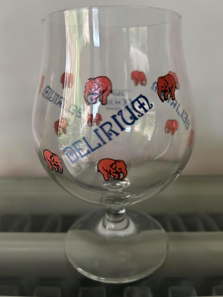 Bierglazen Delirium 25cl, Verzamelen, Biermerken, Zo goed als nieuw, Ophalen
