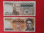 20 en 50 000 zloty Polen 1989 jaar set, Postzegels en Munten, Ophalen of Verzenden, Polen, Setje