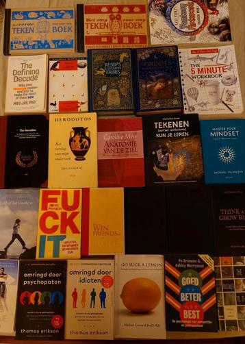 25 boeken: zelfhulp, filosofie, tekenen & meer  beschikbaar voor biedingen