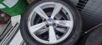 4 aluminium velgen van Volvo 5x108 + banden 205/55R16 91H, Auto-onderdelen, Banden en Velgen, Ophalen, Gebruikt, 16 inch, Banden en Velgen