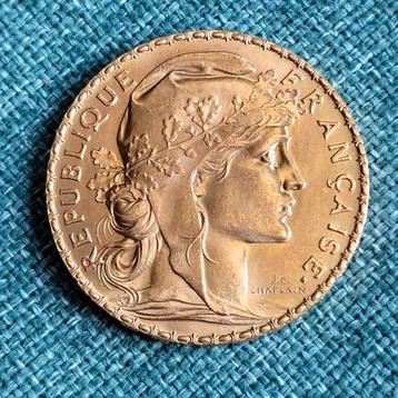 Goud, goud, 20 frank Marianne Coq of de Franse republiek 190 beschikbaar voor biedingen