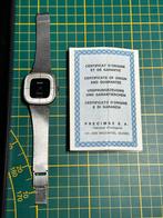 Vintage Swiss Precimax horloge (1980) + certificaat, Ophalen of Verzenden, Zilver, Polshorloge