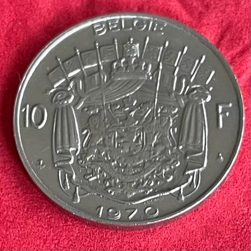 Zeldzaam 10fr België 1970 dubbele datum beschikbaar voor biedingen