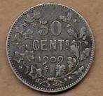 50 cent zilver 1909 FR, Postzegels en Munten, Munten | België, Zilver, Ophalen of Verzenden, Losse munt, Zilver