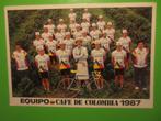 wielerkaart 1987 team cafe de  colombia, Sport en Fitness, Verzenden, Zo goed als nieuw