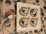 Vintage kerstballen / boules de Noël Snoopy Peanuts met doos, Verzamelen, Ophalen of Verzenden, Snoopy, Gebruikt, Overige typen