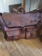 Vintage leren tas groot model, Ophalen of Verzenden