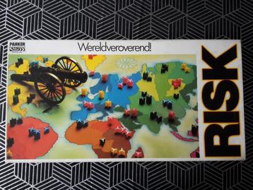 Vintage spel Risk, als nieuw, jaren ’80, Parker, witte doos beschikbaar voor biedingen