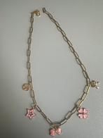 Collier à breloques, Handtassen en Accessoires, Kettingen, Ophalen of Verzenden, Nieuw, Roze