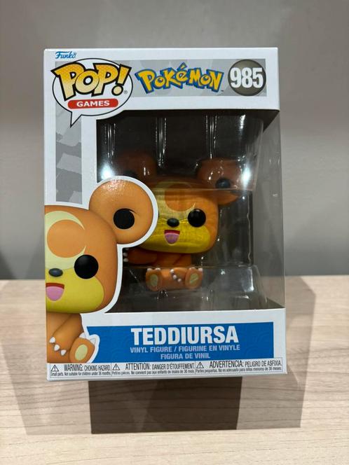 Pokemon POP! Games Vinyl Figure Teddiursa(EMEA) 9 cm, Collections, Jouets miniatures, Enlèvement ou Envoi