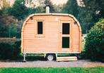 Mobiele- / Barrelsauna te koop — nieuwstaat!, Sport en Fitness, Ophalen, Nieuw, Fins of Traditioneel, Complete sauna