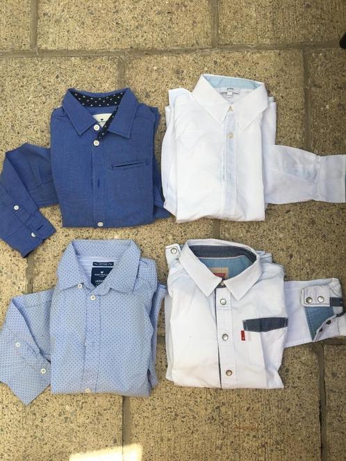 Hemden jongen lm - chemises garcon lm 138-140 10j, Kinderen en Baby's, Kinderkleding | Maat 140, Gebruikt, Jongen, Overhemd of Blouse