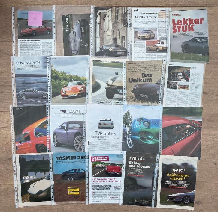 TVR - ARTIKELS, Boeken, Auto's | Folders en Tijdschriften, Ophalen of Verzenden