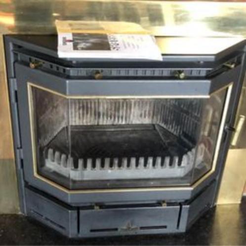 Houtcassette-insert haardkachel met frame r van dit merk, Huis en Inrichting, Kachels, Gebruikt, Inbouw, Hout, Ophalen