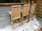 Barkrukken steigerhout look handgemaakt, Tuin en Terras, Nieuw, Ophalen of Verzenden