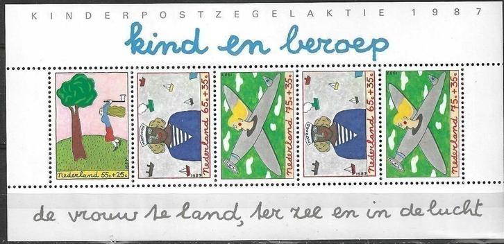 Nederland 1987 - Yvert blok 30 - Kind en beroep (PF), Postzegels en Munten, Postzegels | Nederland, Postfris, Verzenden