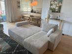 NIEUW: omkeerbare en omkeerbare bank in beige fluweel, Huis en Inrichting, Ophalen of Verzenden, Nieuw