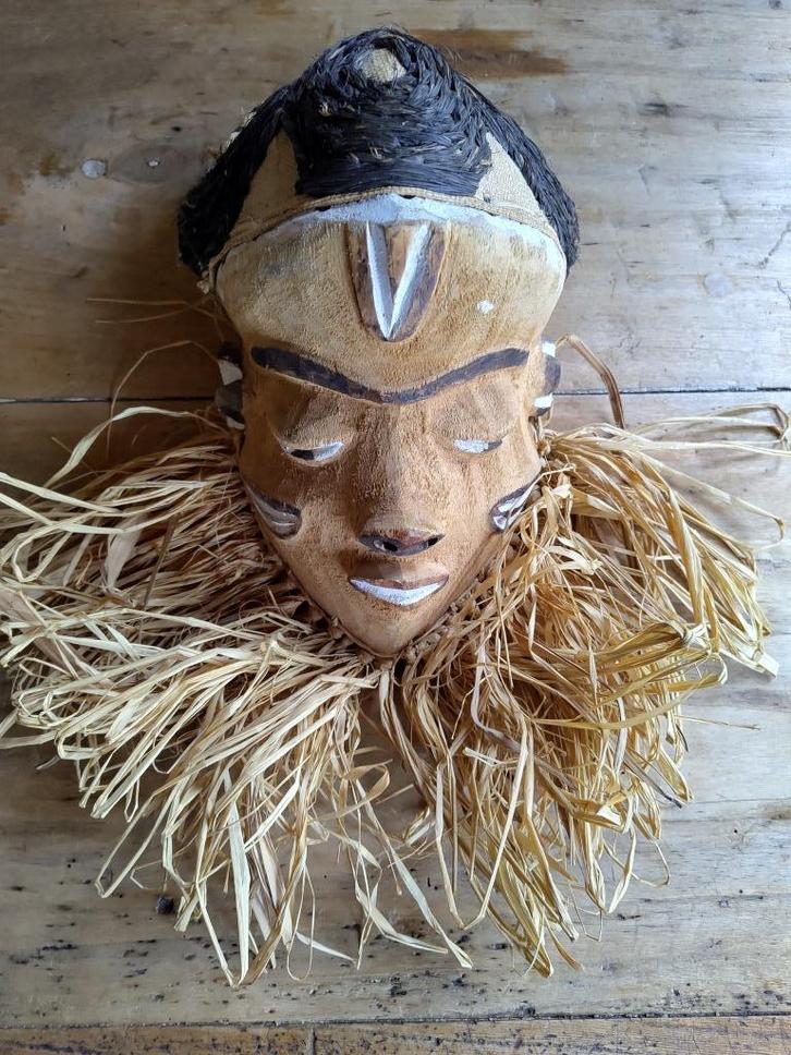 PENDE MBUYA MASKER CONGO, Antiek en Kunst, Kunst | Niet-Westerse kunst, Ophalen of Verzenden