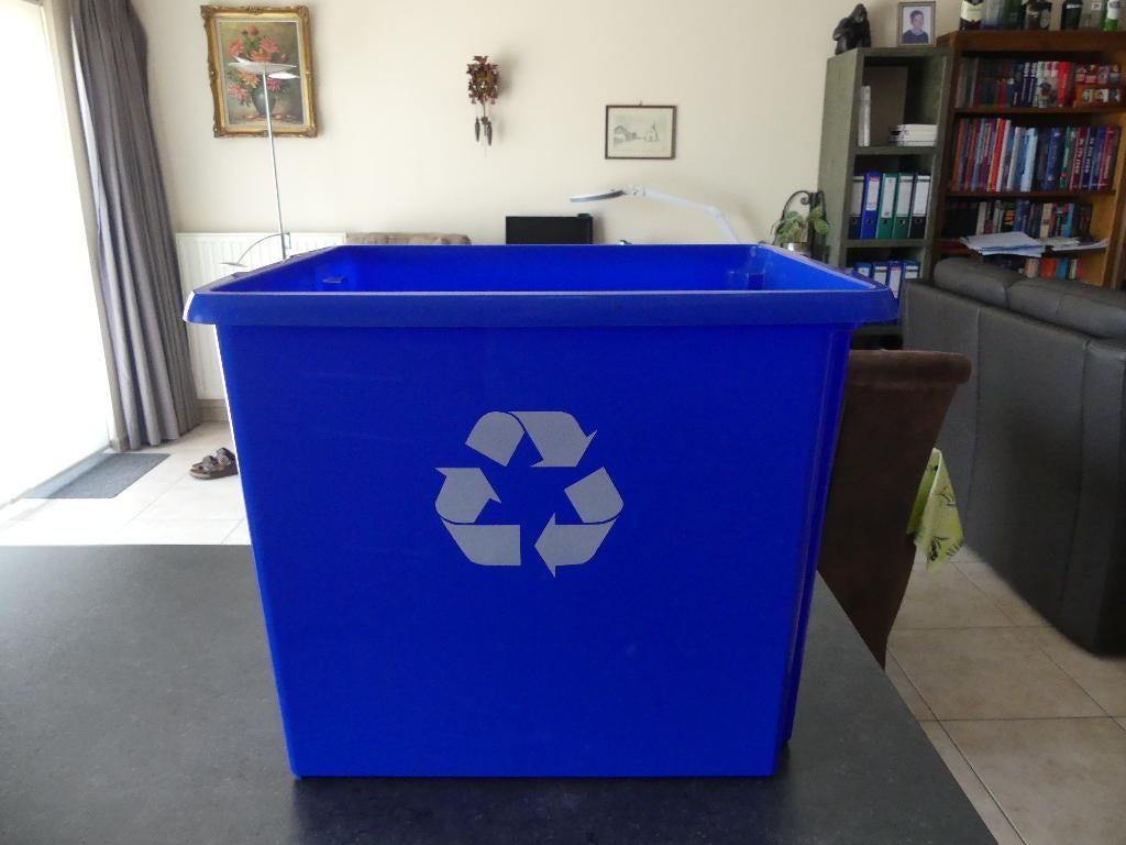 Vuilbak of glasbak Nieuw!, Maison & Meubles, Accessoires pour la Maison | Poubelles, Neuf, Synthétique, Moins de 50 cm, 40 litres ou plus