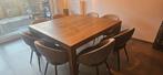 Vierkante tafel te koop Vandijk in Eik 150x 150, Huis en Inrichting, Ophalen