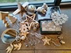 Bundel kerst decoratie wit zilver clear ballen hangers ster, Ophalen of Verzenden, Zo goed als nieuw