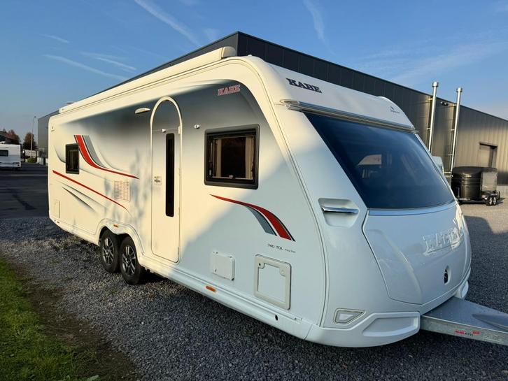 Kabe Imperial 740 TDL, Caravans en Kamperen, Caravans, Bedrijf, tot en met 4, 2000 kg en meer, Rondzit, Kabe, Frans bed, Omvormbare zithoek