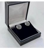 Manchetknopen neverending oorbellen antiek zilver zilveren, Handtassen en Accessoires, Manchetknopen, Ophalen of Verzenden, Zo goed als nieuw