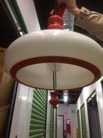 Vintage jaren 70 hanglamp met rolly, Kunststof, Zo goed als nieuw, Ophalen