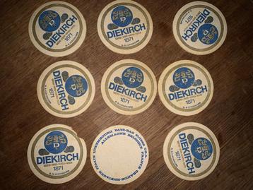 Diekirch 1871 Luxembourg Vintage 9-delige ronde onderzetter beschikbaar voor biedingen