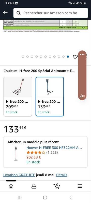 Hoover draadloze stofzuiger nieuwstaat 2 keer gebruikt, Elektronische apparatuur, Ophalen, Gebruikt, Overige typen, Minder dan 1200 watt