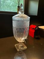 Glazen drankdispenser met kraantje, Huis en Inrichting, Ophalen, Zo goed als nieuw