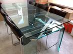 Table salle à manger en verre marque reflex, Comme neuf, Rectangulaire, 50 à 100 cm, Enlèvement