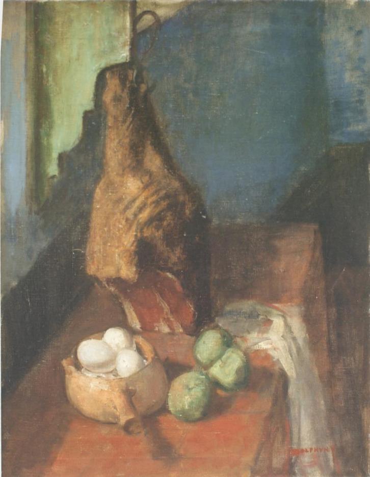Vic Dolphijn (19081993): Stilleven (O/D, 73 x 93 cm), Antiek en Kunst, Kunst | Schilderijen | Klassiek, Ophalen of Verzenden